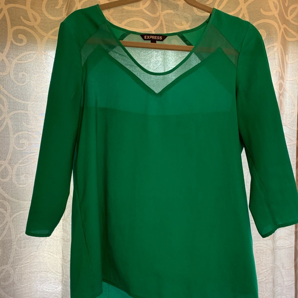 Express green top